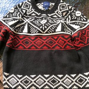 GapKids Seeater and flannel shirt